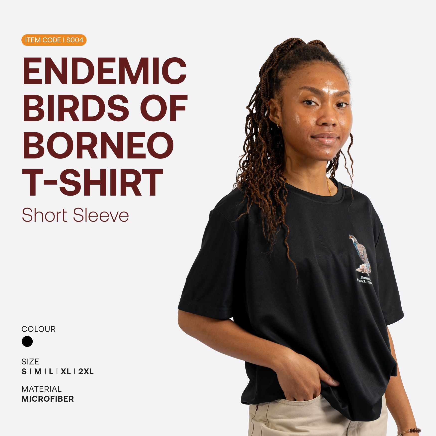 Endemic Birds of Borneo T-Shirt